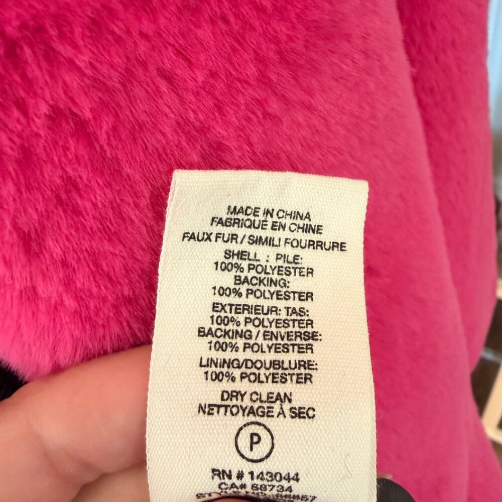 Avec Les Filles Pink Faux-Fur Coat - Picture 5 of 8